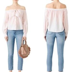 Free People Hello There Blouse Size M New off the shoulder Top